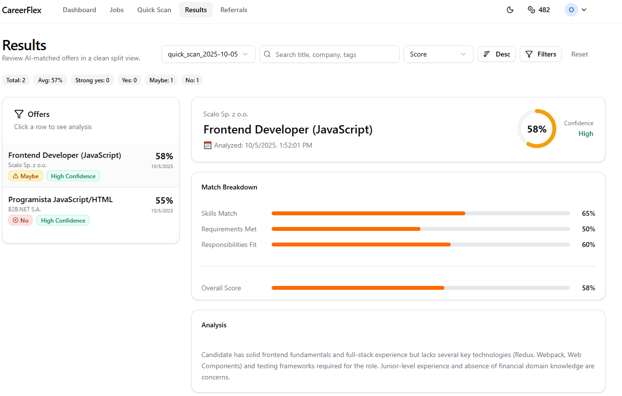 CareerFlex — AI Job Search Assistant screenshot 3