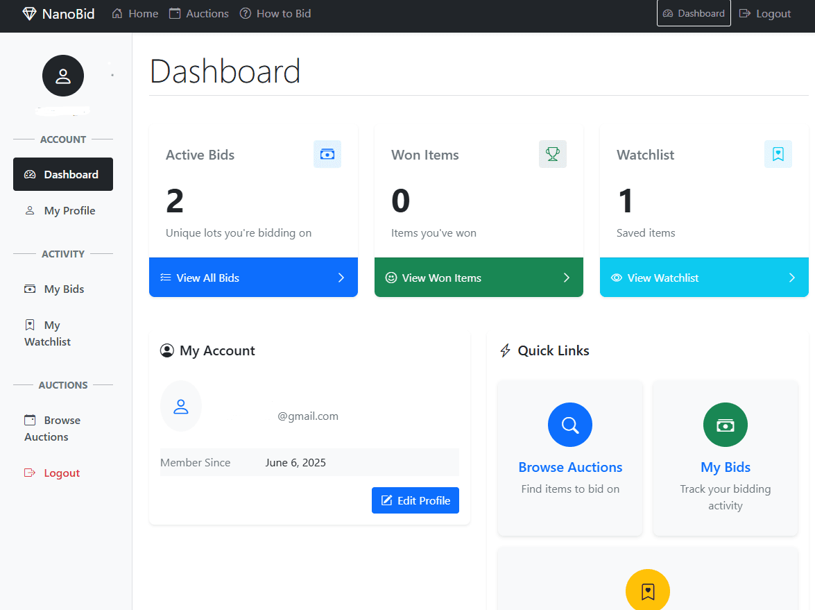 NanoBid - Auction Platform - Screenshots 6